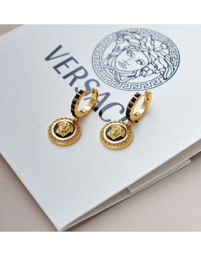 Versace gold earrings