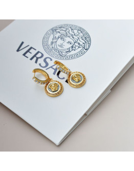 Versace gold earrings