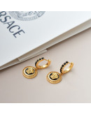 Versace gold earrings