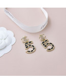 Chanel earrings with number 5