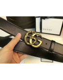 Classic belt with snake buckle synthetic leather