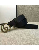 Classic belt with snake buckle synthetic leather