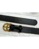 Classic belt with snake buckle synthetic leather