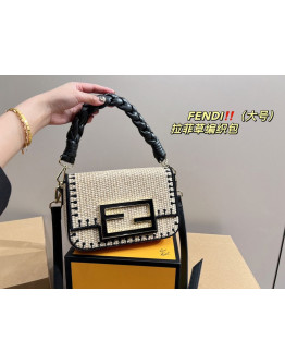 CRYSTAL AND LEATHER FENDI BAGS