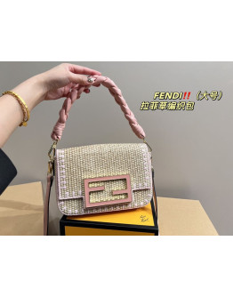 CRYSTAL AND LEATHER FENDI BAGS