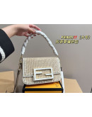 CRYSTAL AND LEATHER FENDI BAGS