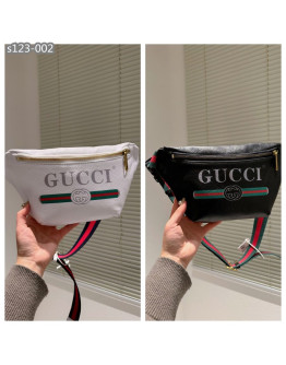 Bolso Gucci Unisex Lona/Cuero Azul