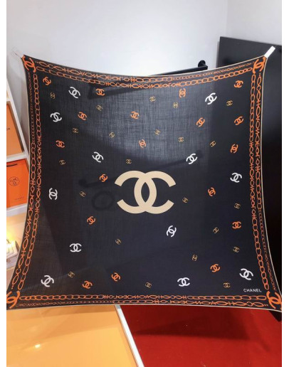 Chanel 140X140Cm 70%羊绒 30%真丝 E23