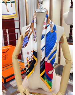 Hermes Silk Scarf 90X90Cm E11