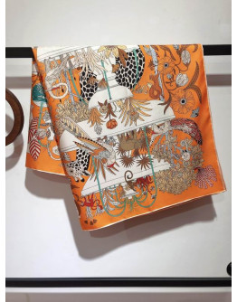 Hermes Silk Scarf 90X90Cm E30