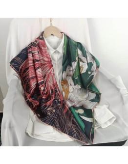 Other Silk Scarf 110X110Cm E