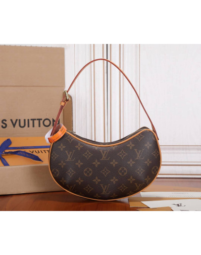 Croissant leather bag and Louis Vuitton Lona