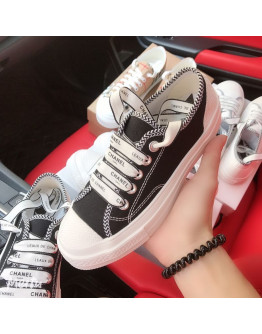 Sports tennis chuck taylor thick sole with laces chanel