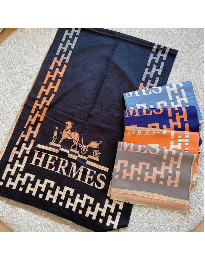 High -end hermes wool scarf