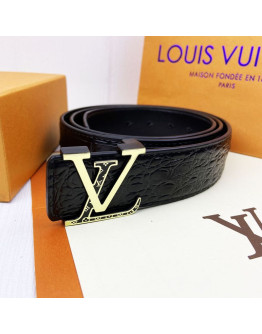 Cinturon De Alta Gama Con Motivo Louis Vuitton