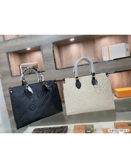 Synthetic leather handbag with Louis Vuitton flap effect