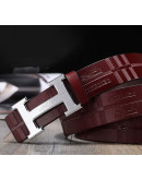 High -end belt with Hermes paint design