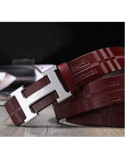 High -end belt with Hermes paint design