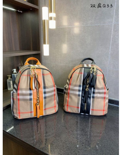 Modern backpack with Burberry motive