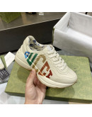 Zapatos Deportivos cuero sintetico Y Goma De Suela Gruesa Con Estampado Gucci