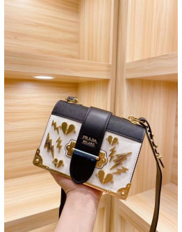 Shoulder bag with luxury print Prada