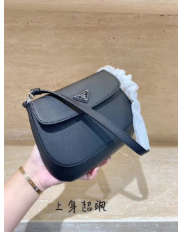 Prada flap leather bag