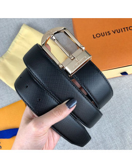 High -end buckle belt with Louis Vuitton paintings