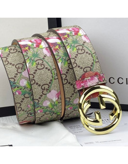 Cinturon Con Detalles En Rosas Gucci