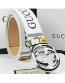 Double G belt with silver buckle gucci