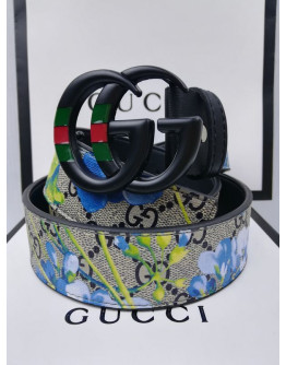 Cinturon Unisex Doble G Floral Casual Gucci