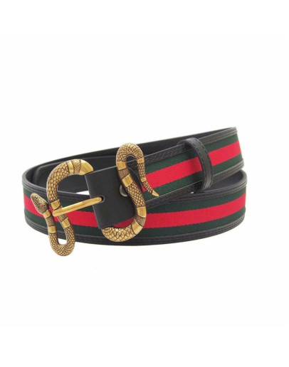 Luxury belt with a gucci snake buckle