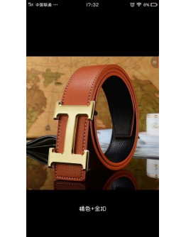 Hermes Reversible Synthetic Leather Belt