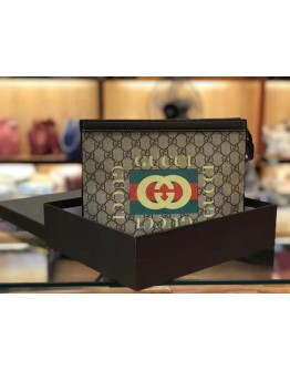 Portadocumentos cuero sintetico Con Motivo Gucci