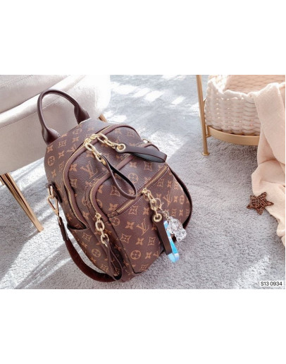 Backpack with golden zipper of large capacity Louis Vuitton