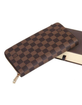 Monedero Largo Con Cuadros cuero sintetico Acolchado Louis Vuitton