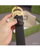 High-end Statement Belt Gucci In Genuine Leather of 4cm