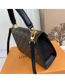 Real Leather handbag with golden buckle and flap effect Louis Vuitton