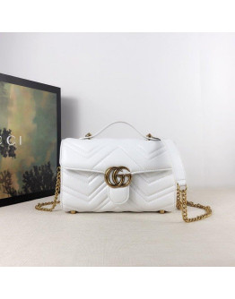 Gucci bag with handle Marmont Color White Women