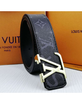 Louis Vuitton Monogram Belt Black Unisex (Fast shipping to Spain or Portugal)