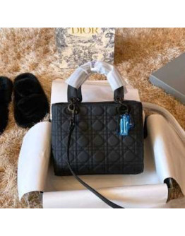 Lady Dior bag Color Black Women