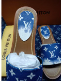 Louis Vuitton Real Leather Flip Flops for Women