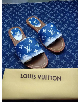 Louis Vuitton Real Leather Flip Flops for Women