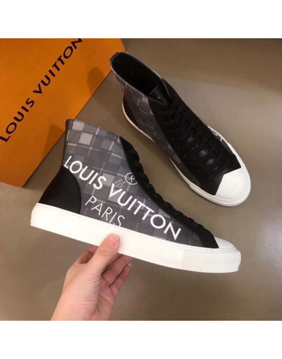 Louis Vuitton Ankle Boots Black Color For Men