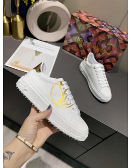 Louis Vuitton Sports Sneakers With Gold Details For Women