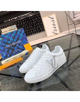 Lv Silver Sports Sneakers