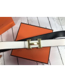 Hermes Belt White Men