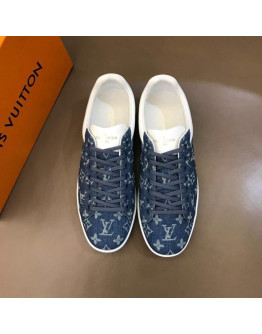 Louis Vuitton Blue Monogram Sneakers For Men