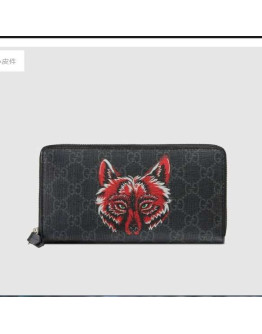 Wolf Gucci long wallet Woman