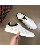 Louis Vuitton White Leather Sneakers for Men