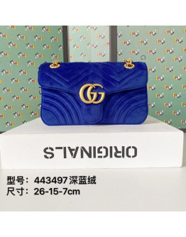 Gucci Blue Velvet Bag for Women